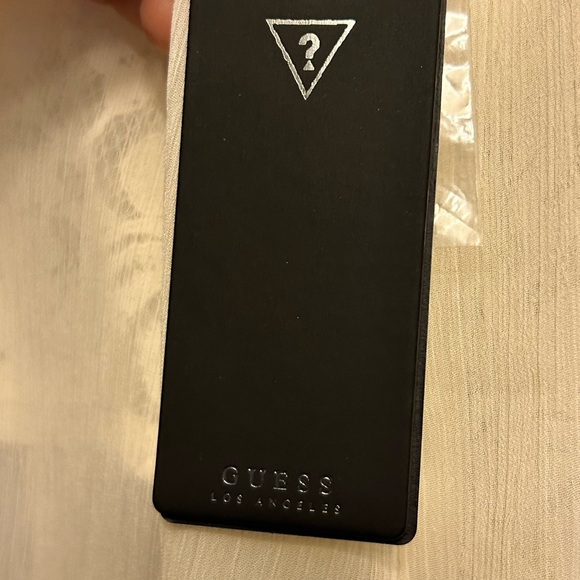 Guess chiffon blouse size M bling rhinestone button up $79 0505 NWT 86 - Picture 4 of 9